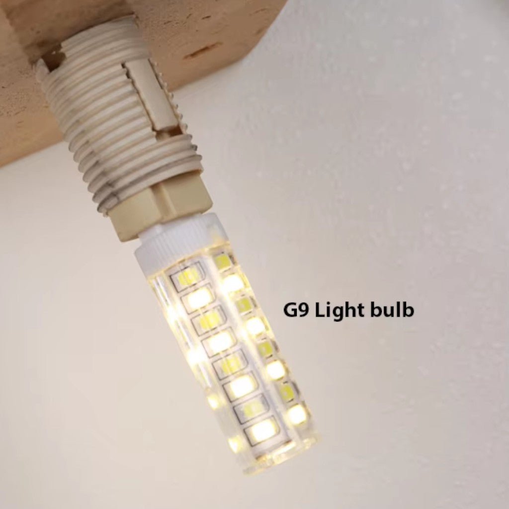 Travertine Stone Bedside Globe Wall Sconce Japanese Wabi Sabi