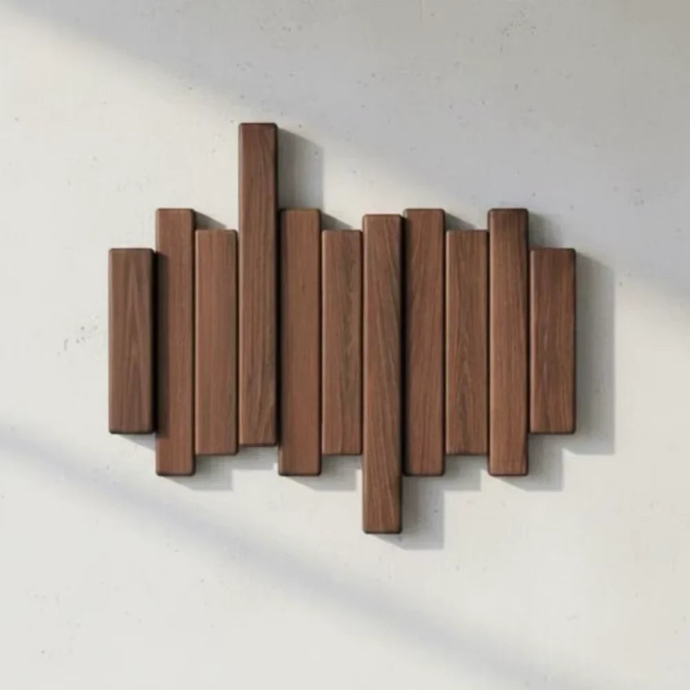 Wall-Mounted Coat Rack | Premium Wood Wall Hooks