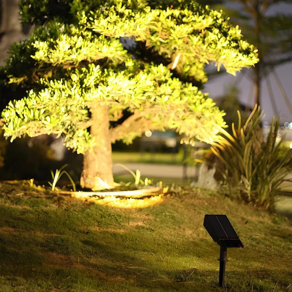 Waterproof LED Solar Spotlight Set - Multi-Zoom Landscape Lighting