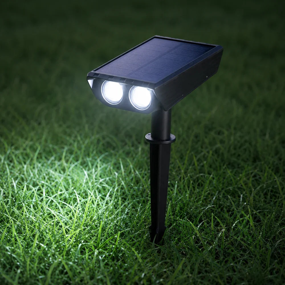 Waterproof LED Solar Spotlight Set - Multi-Zoom Landscape Lighting