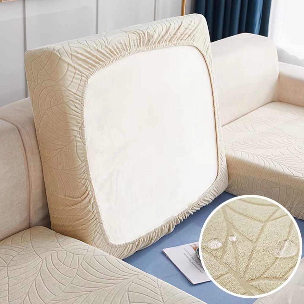 Waterproof Sofa Cushion Cover Stretch Chenille - Non-Slip Elastic Fit