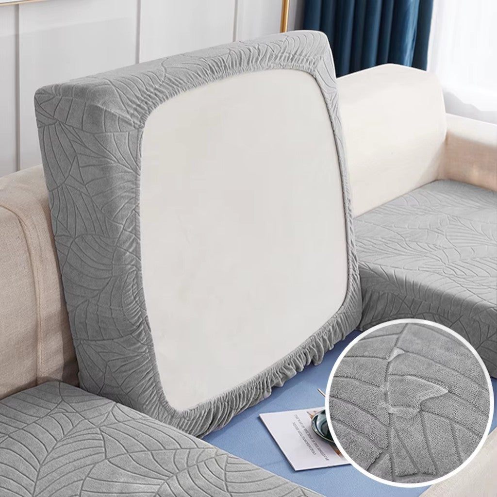 Waterproof Sofa Cushion Cover Stretch Chenille - Non-Slip Elastic Fit