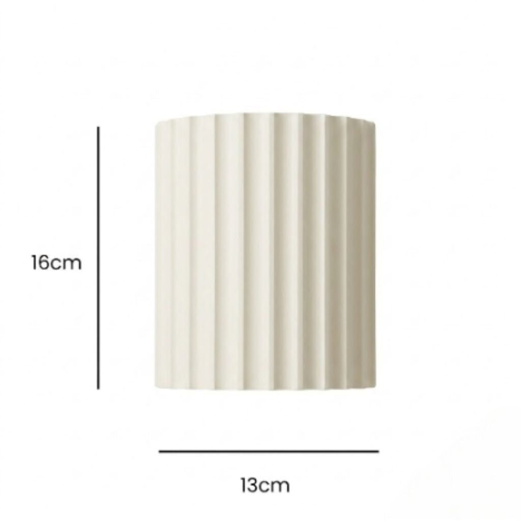White Nordic Minimalist LED Wall Lamp - Macaron Resin