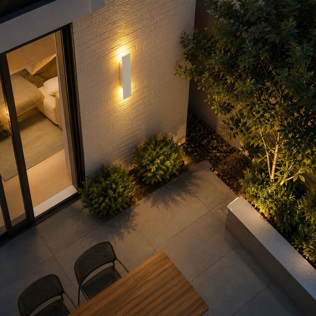 White Weatherproof LED Wall Lights - Outdoor Style and Durability