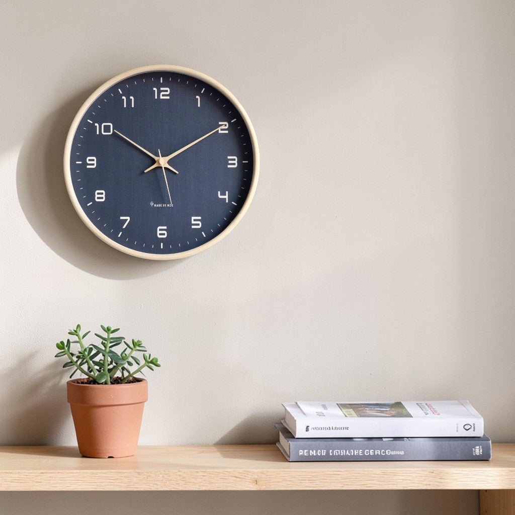 Wooden Wall Clock Scandinavian Minimalist Design