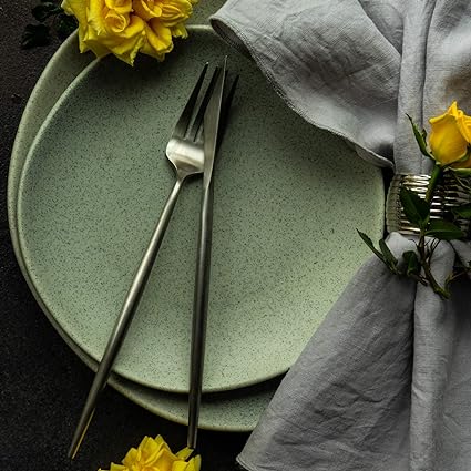 30-Piece Minimalist Cutlery Set - Elegant Stainless Steel Flatware