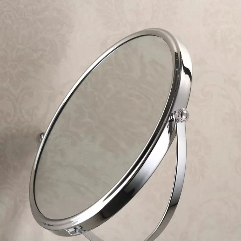 3x Magnifying Round Wall Makeup Mirror Double Sided Pantograph Arm
