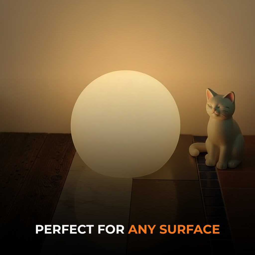 Cordless LED Moon Table Lamp