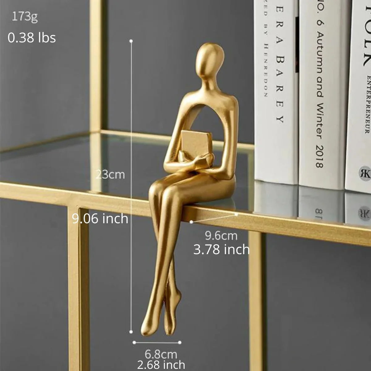 Abstract Bookshelf Figurines