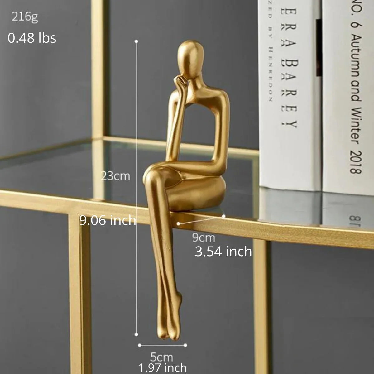 Abstract Bookshelf Figurines