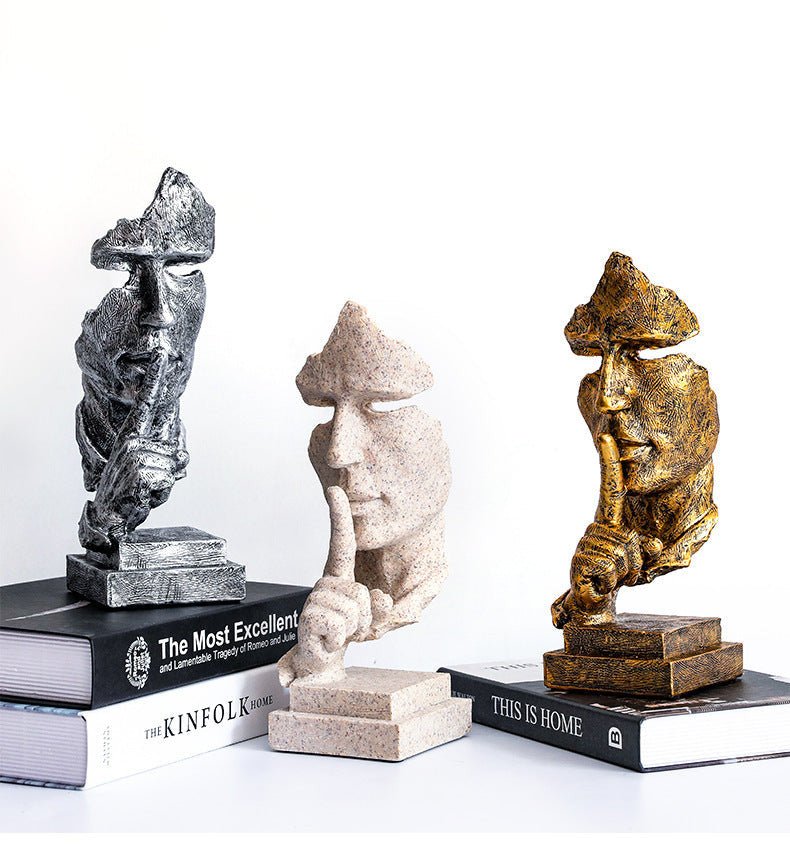 Abstract Face Modern Artistic Sculpture