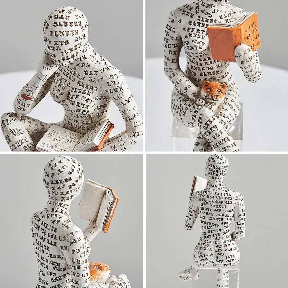 Abstract Humanoid Sculptures Artistic Handcrafted