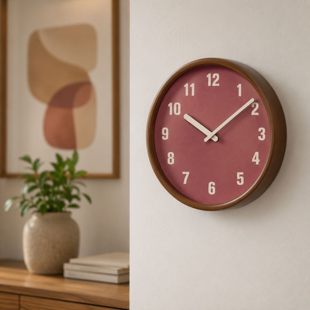 ArborFrame Solid Wood Silent Wall Clock