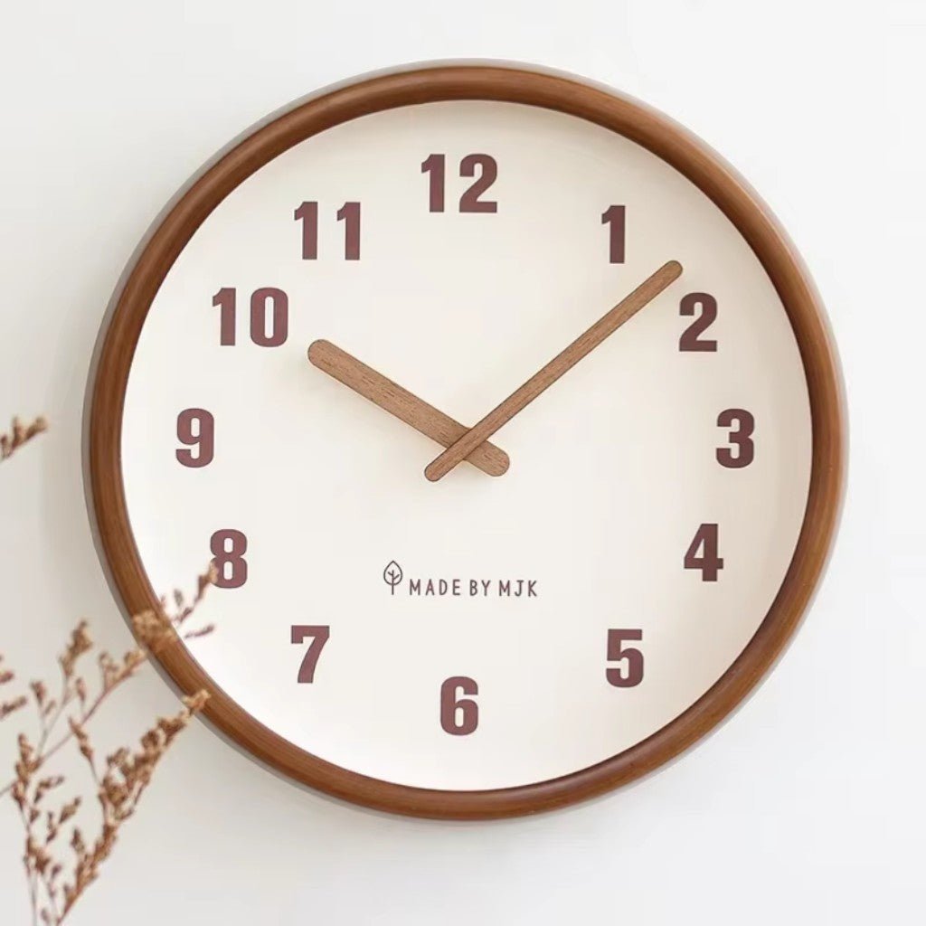 ArborFrame Solid Wood Silent Wall Clock