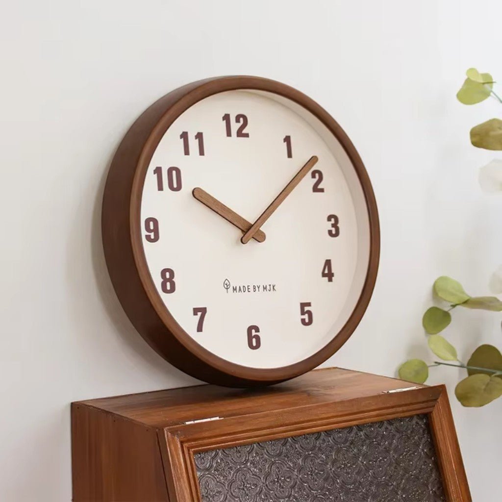 ArborFrame Solid Wood Silent Wall Clock