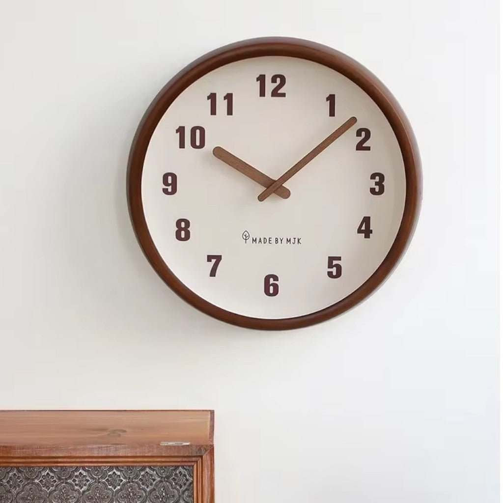 ArborFrame Solid Wood Silent Wall Clock