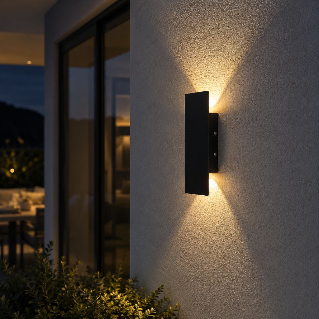 Black Weatherproof LED Wall Lights - Outdoor Style and Durability
