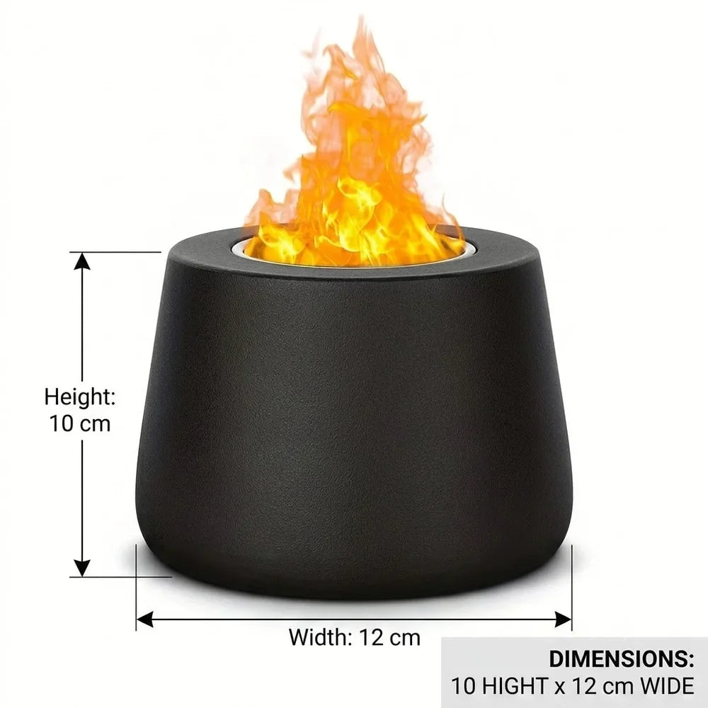 Fire Pit Tabletop Smokeless Cylinder Flame
