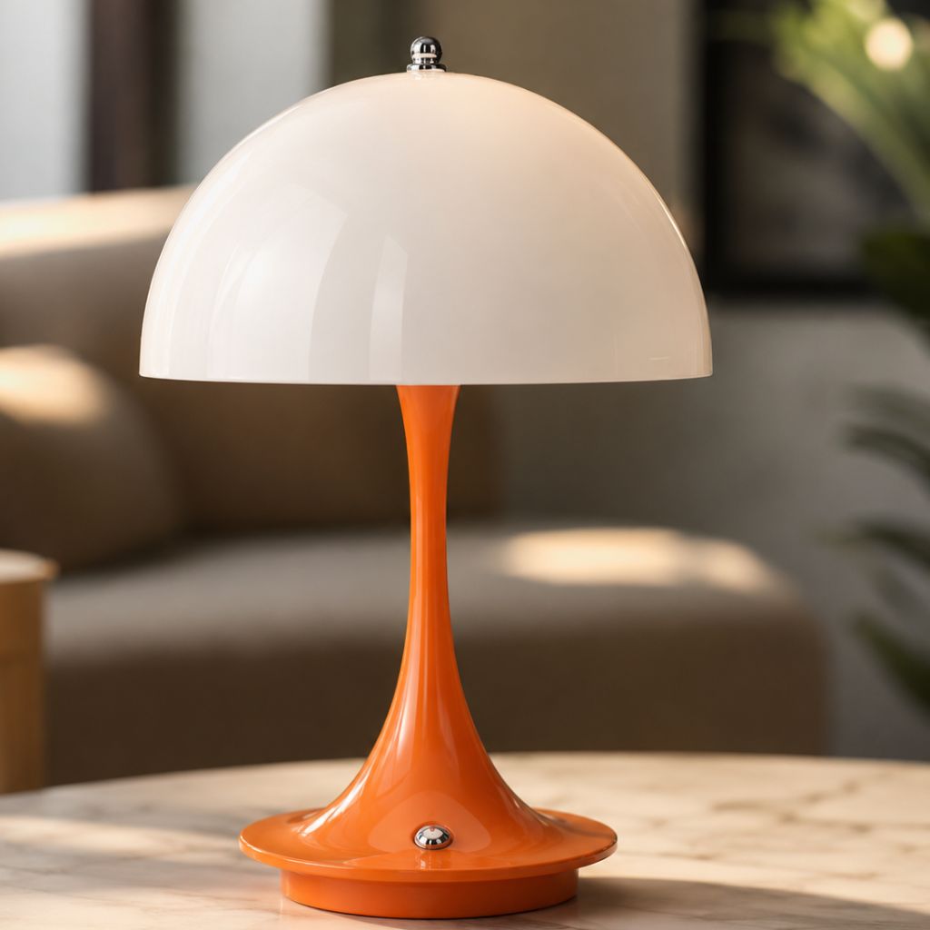 Dome Glow LED Lamp – Cordless Alloy & Acrylic Light