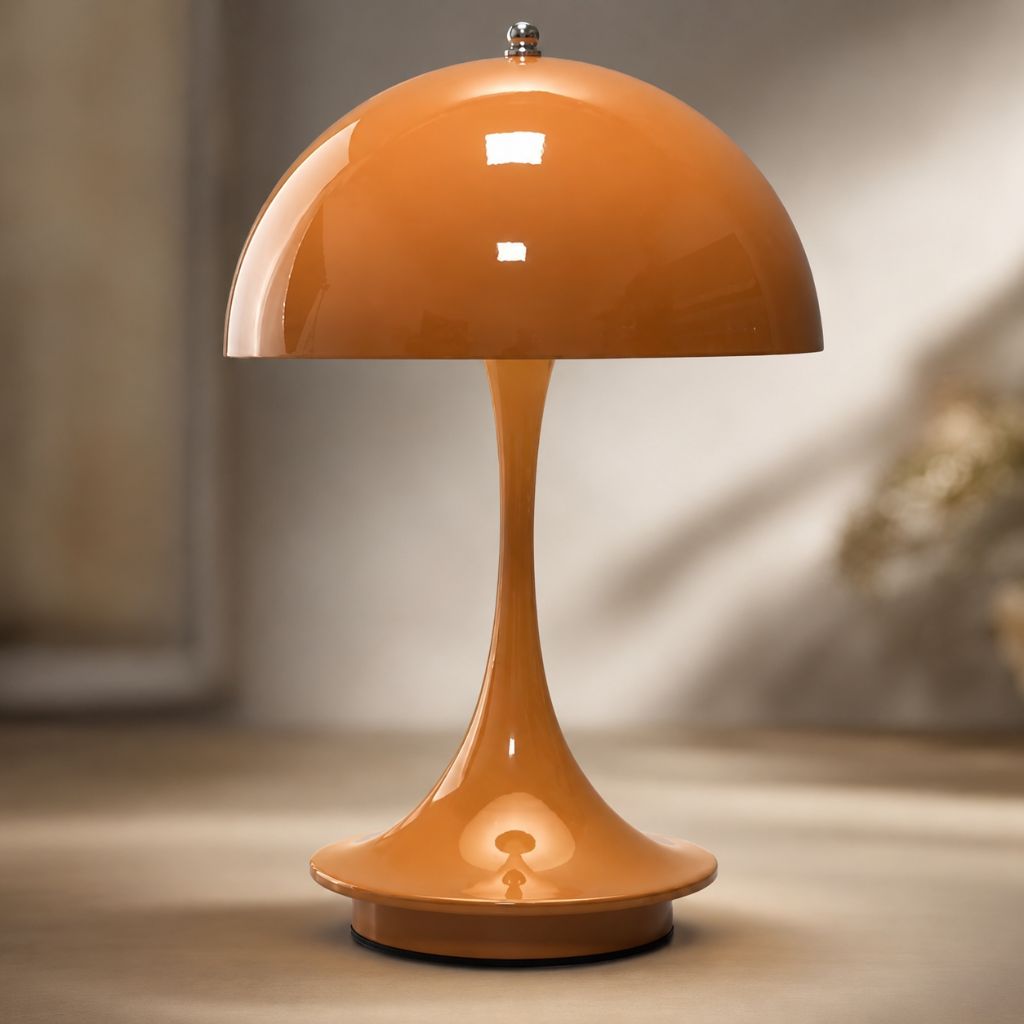 Dome Glow LED Lamp – Cordless Alloy & Acrylic Light