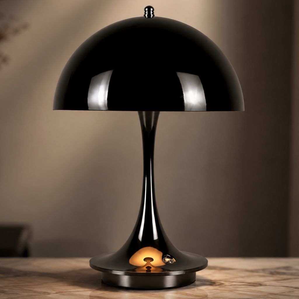 Dome Glow LED Lamp – Cordless Alloy & Acrylic Light