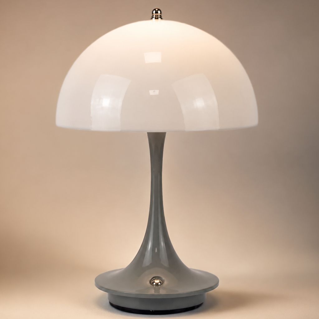 Dome Glow LED Lamp – Cordless Alloy & Acrylic Light