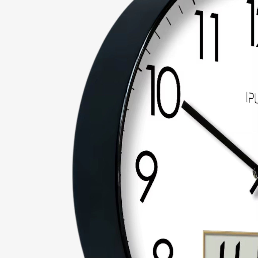 EcoDial Smart Wall Clock with Thermometer