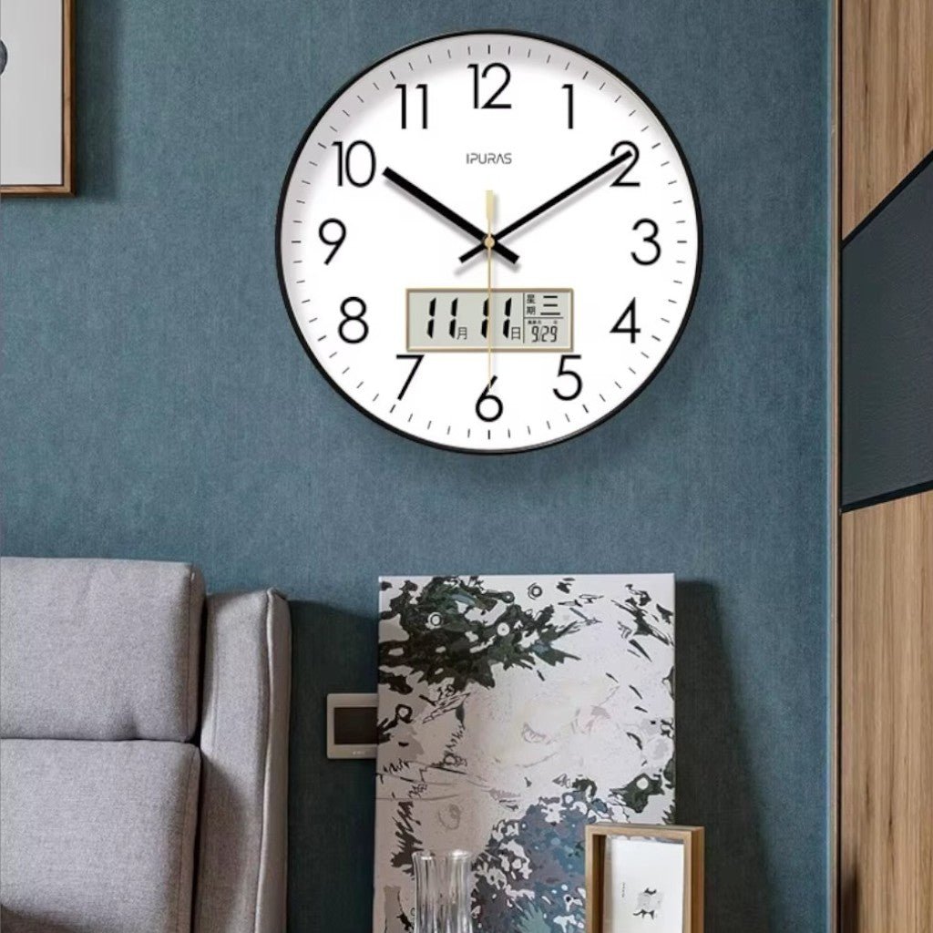 EcoDial Smart Wall Clock with Thermometer