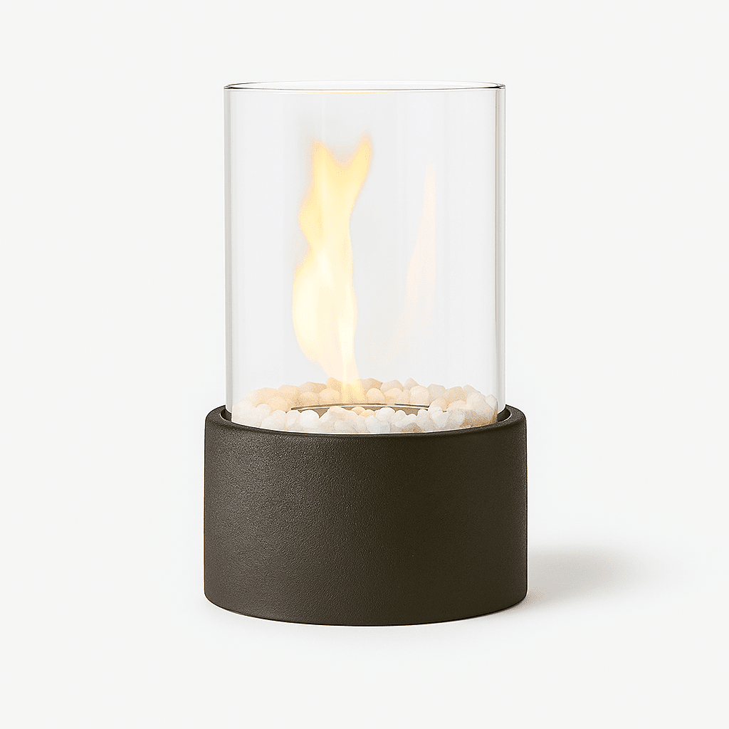Fire Pit Tabletop Cozy Portable Cylinder Flame