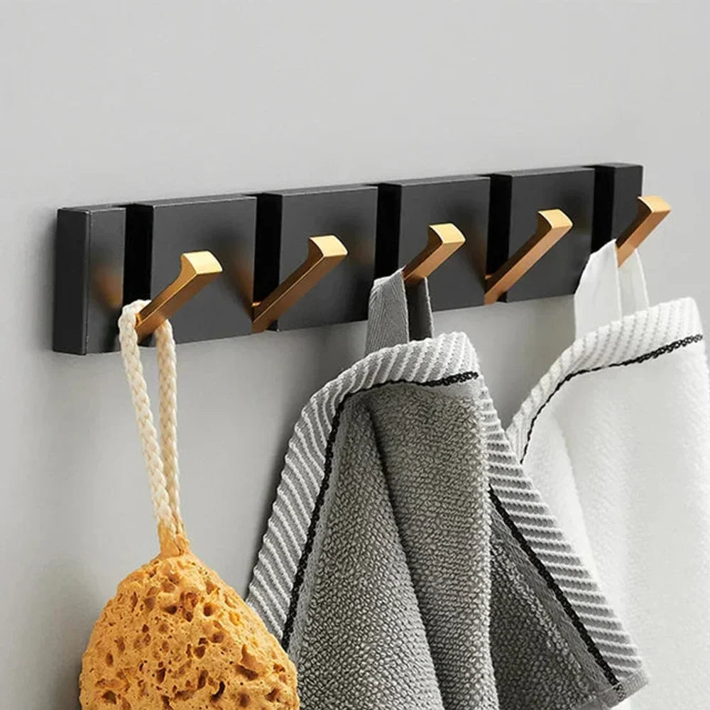 Foldable Wall Hook | Minimalist Stainless Steel – 2 to 6 Hooks