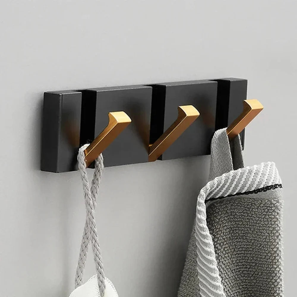 Foldable Wall Hook | Minimalist Stainless Steel – 2 to 6 Hooks