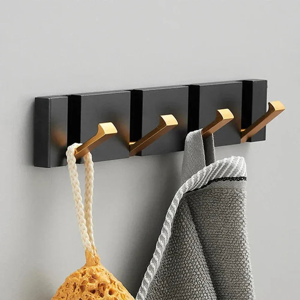 Foldable Wall Hook | Minimalist Stainless Steel – 2 to 6 Hooks