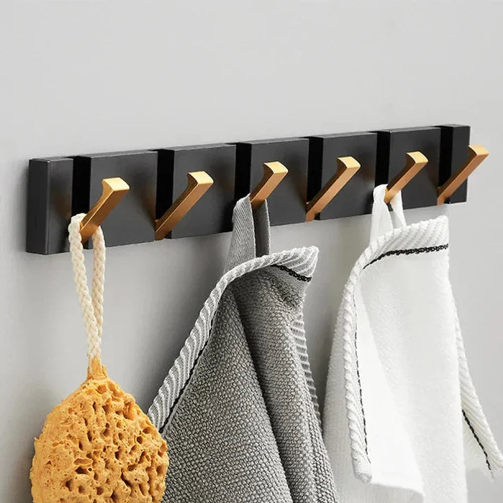 Foldable Wall Hook | Minimalist Stainless Steel – 2 to 6 Hooks