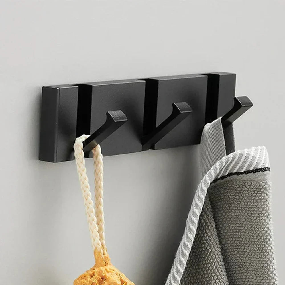 Foldable Wall Hook | Minimalist Stainless Steel – 2 to 6 Hooks