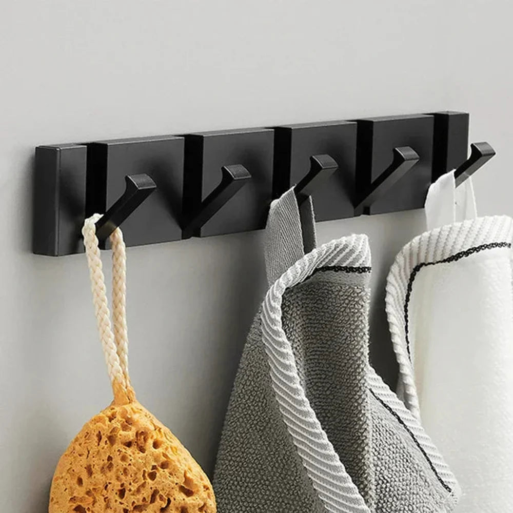 Foldable Wall Hook | Minimalist Stainless Steel – 2 to 6 Hooks