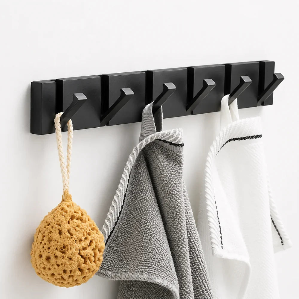 Foldable Wall Hook | Minimalist Stainless Steel – 2 to 6 Hooks