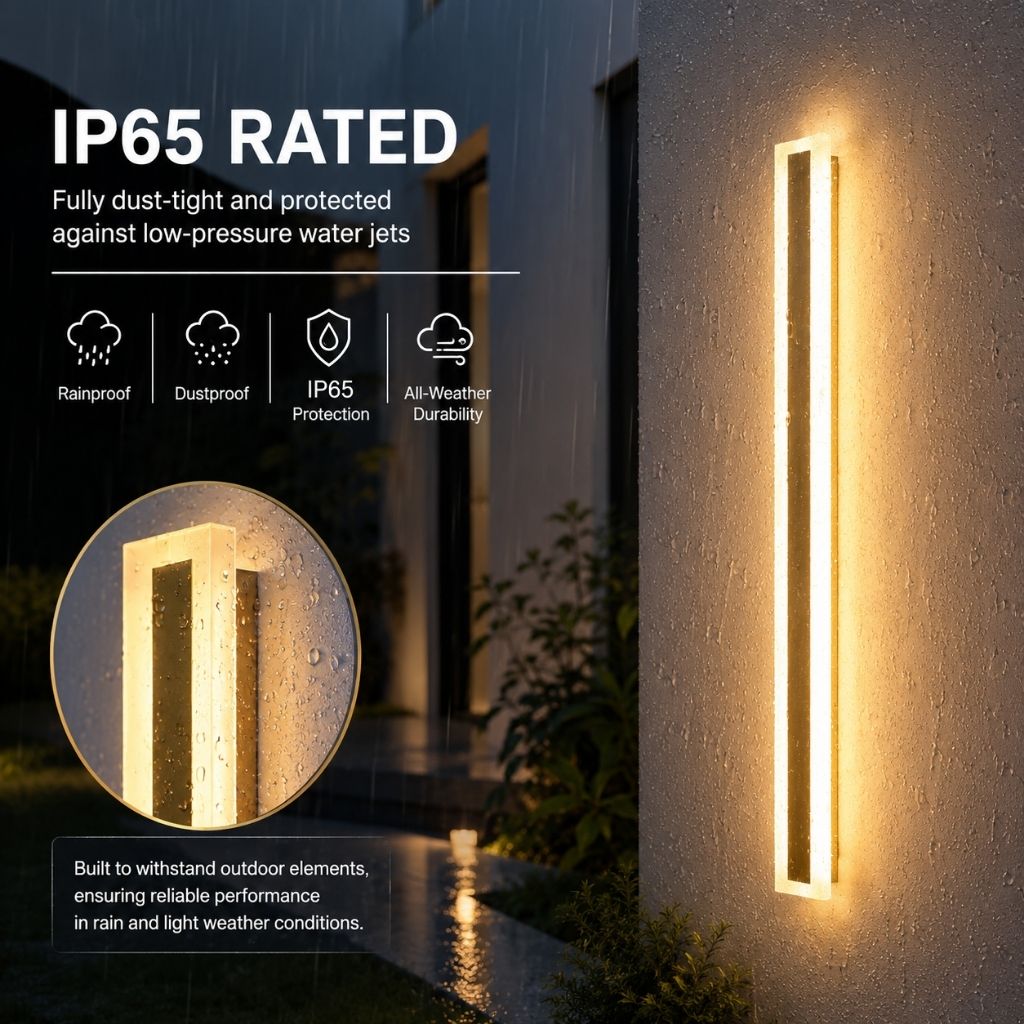 Golden Waterproof LED External Wall Lights