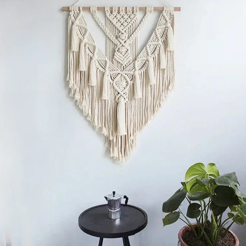 Hand-Woven Boho Macramé Wall Hanging