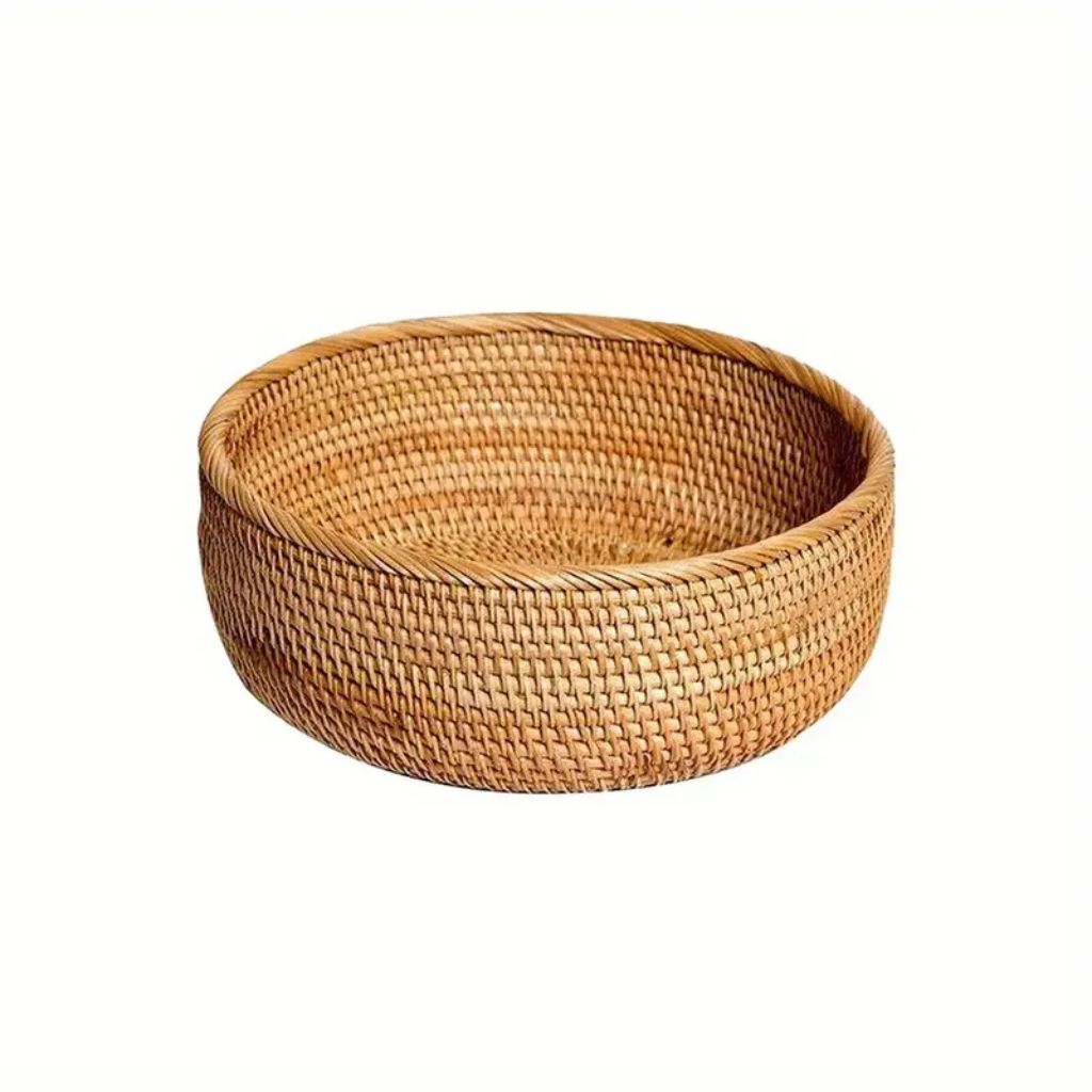 Handwoven Wicker Storage Basket for Home Use