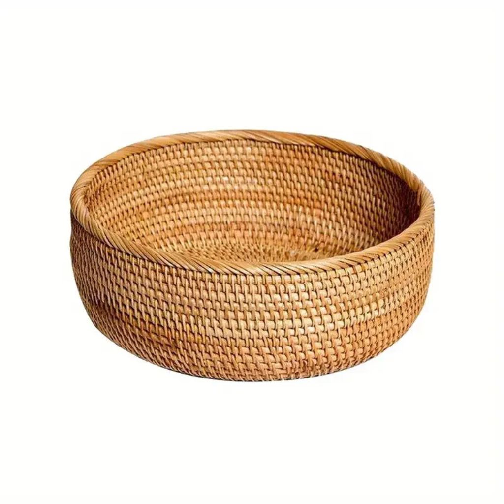 Handwoven Wicker Storage Basket for Home Use
