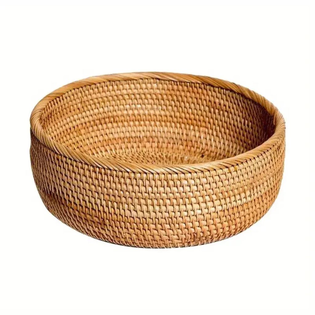 Handwoven Wicker Storage Basket for Home Use