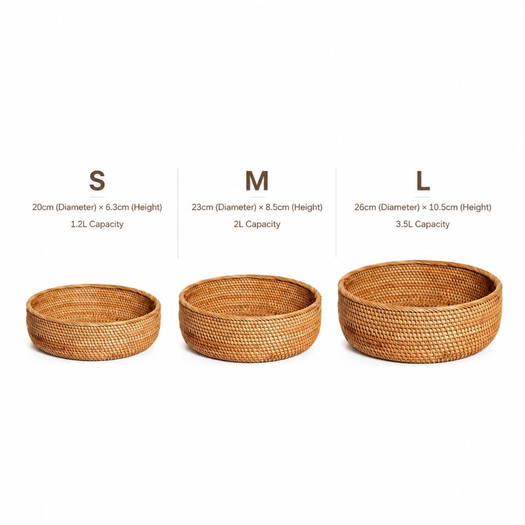 Handwoven Wicker Storage Basket for Home Use