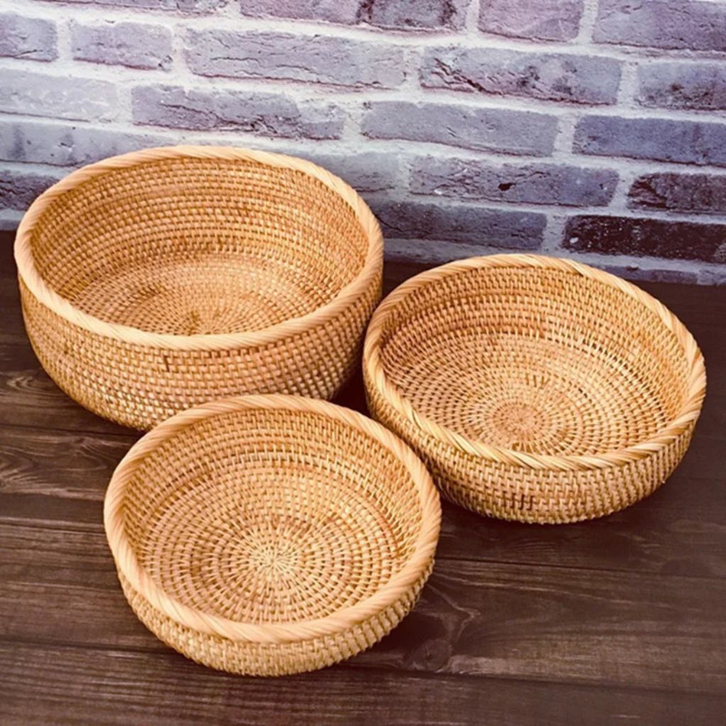 Handwoven Wicker Storage Basket for Home Use