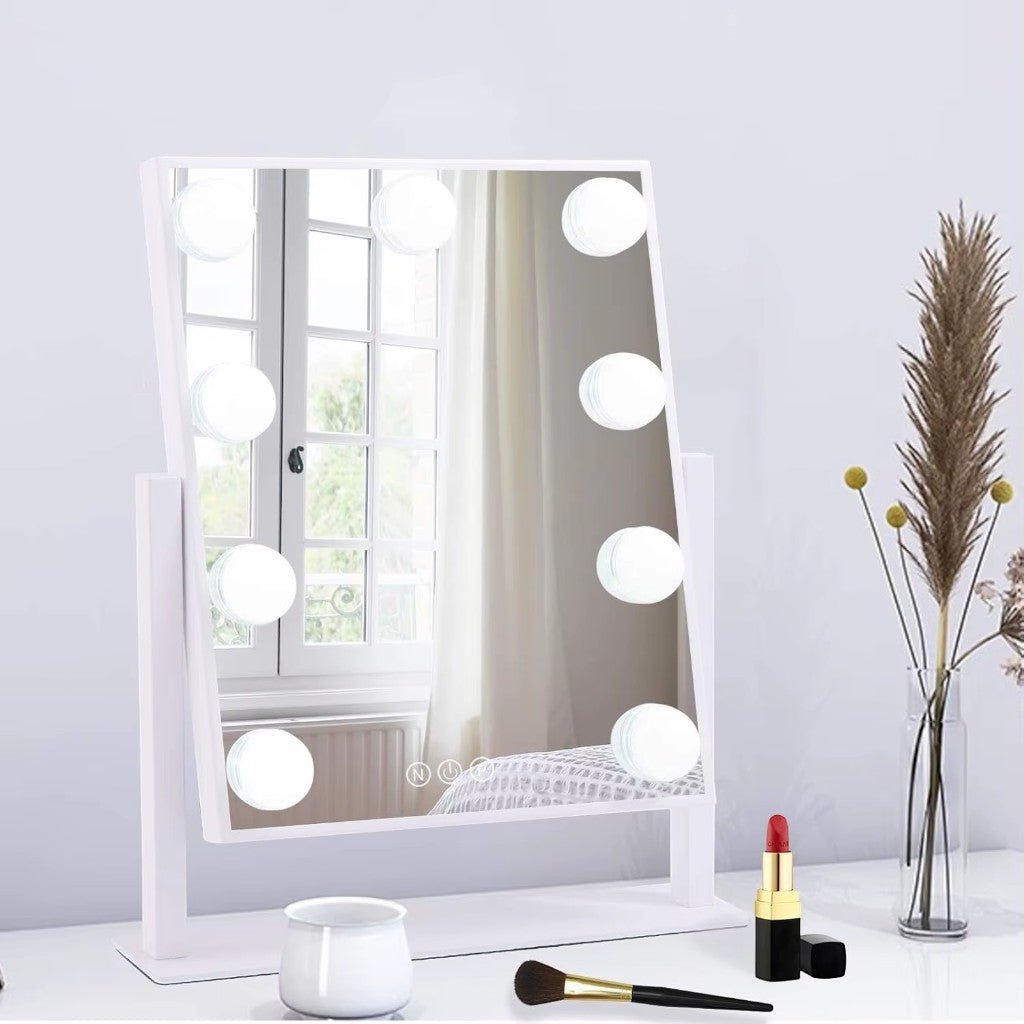Hollywood Vanity Mirror with LED Bulbs 360° Rotation