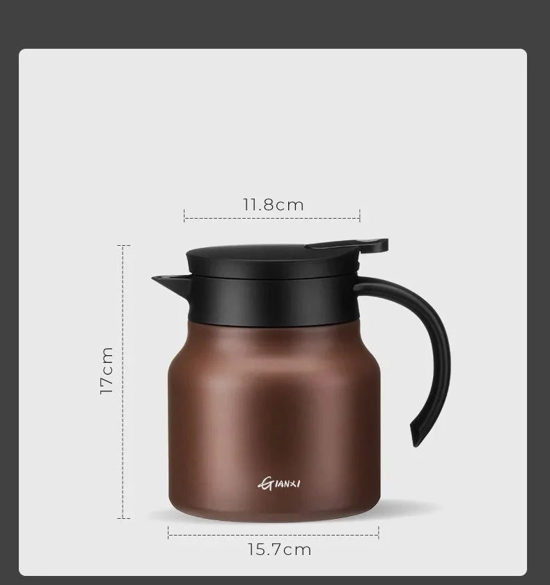Insulated Teapot with Built-in Infuser and Ceramic Stainless Steel Liners