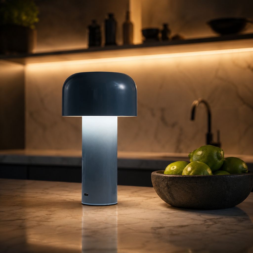 Italian Cordless Table Lamp with Tricolor Dimming