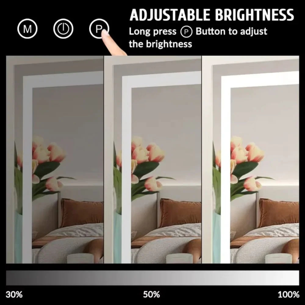 Lighted Vanity Makeup Mirror 3 Colour LED Touch Control 15x Magnifying