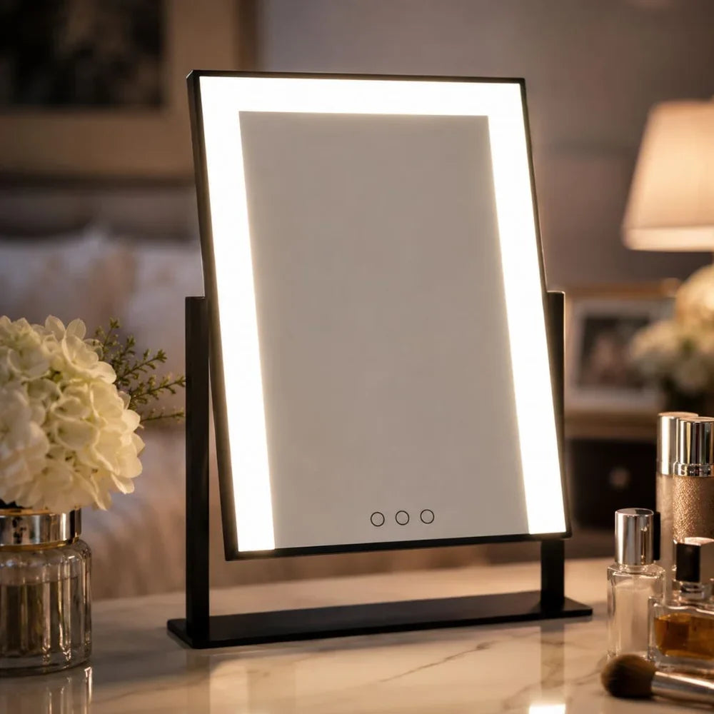 Lighted Vanity Makeup Mirror 3 Colour LED Touch Control 15x Magnifying