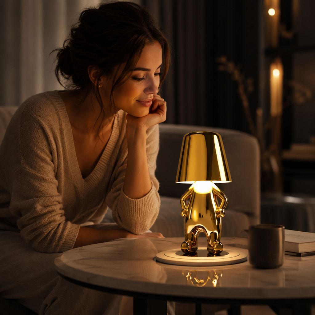 Little Man Lamp | Humanoid Design with Touch Control