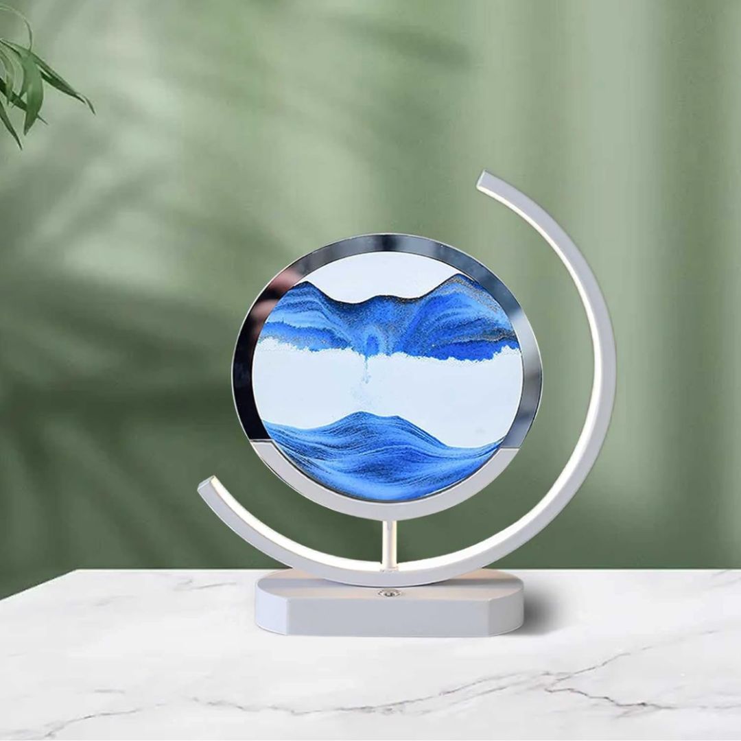 lluminated Sandscapes Art for Tranquil Home Decor